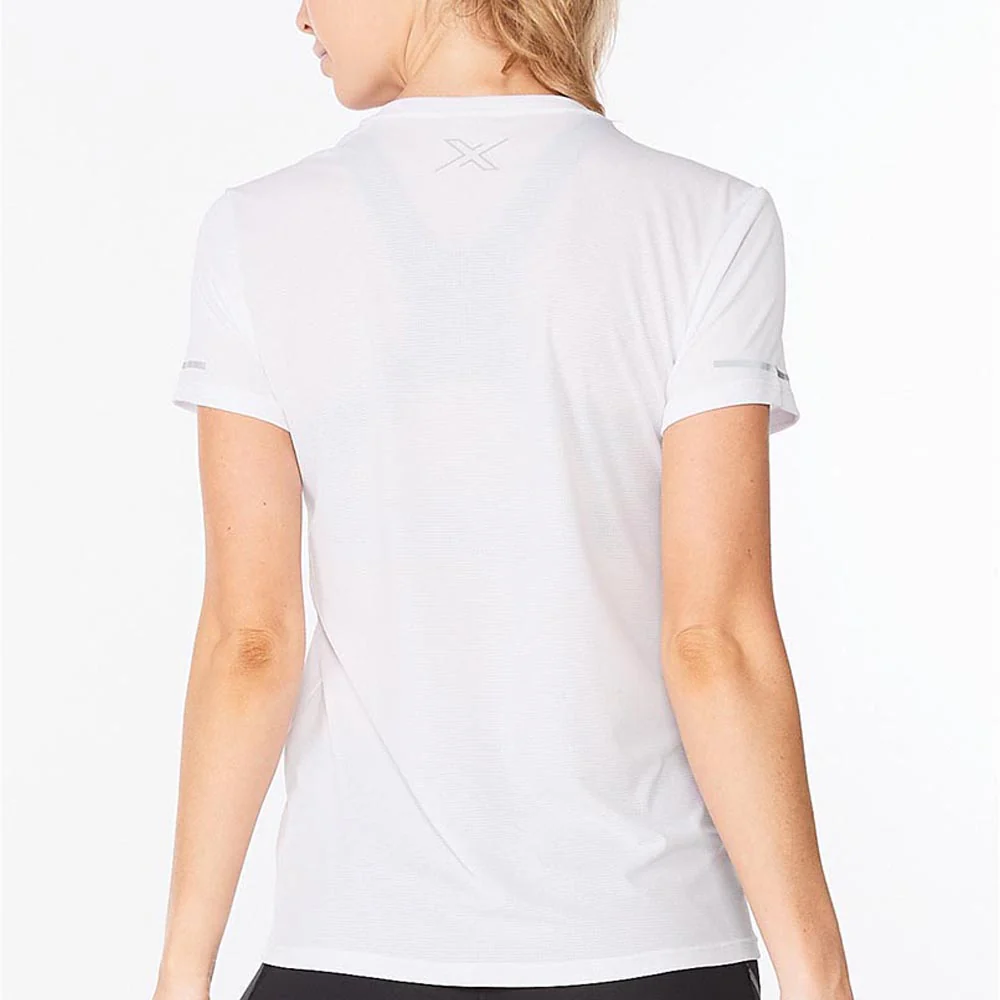 2XU Women Aero Tee - White / Silver Reflective - Image 3